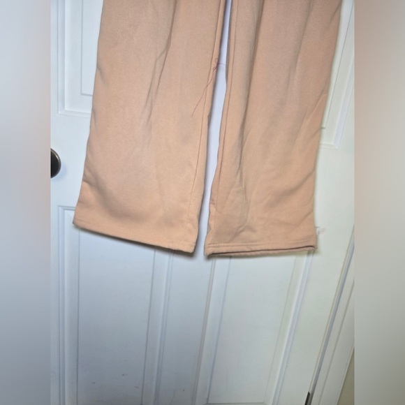 Hippie Rose GOOD VIBES Sweatsuit Sand Color Sz Medium NWT Full Zip Hoodie Pants - Picture 10 of 13